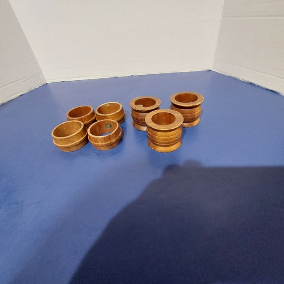 Set of 7 Different Styles of Wood Napkin Holders - Picture 3 of 4